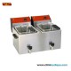 Friteuse  profesionnelle 2 x 8 litres avec vidange