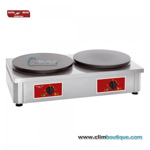 Crepiere double electrique 