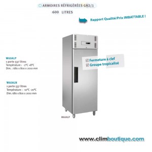 Armoire inox négative