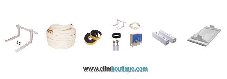 Accessoires de climatisations , cuivre ,supports 