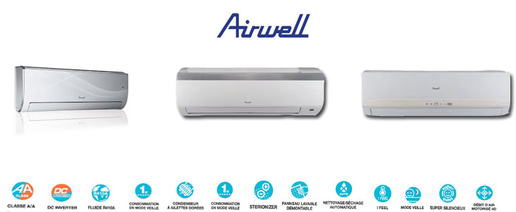 Climatiseurs mureaux Airwell