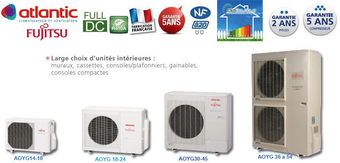 Multisplit inverter Fujitsu Atlantic