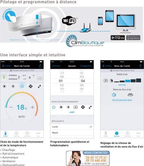 Pilotage a distance via votre smartphone de votre Emura