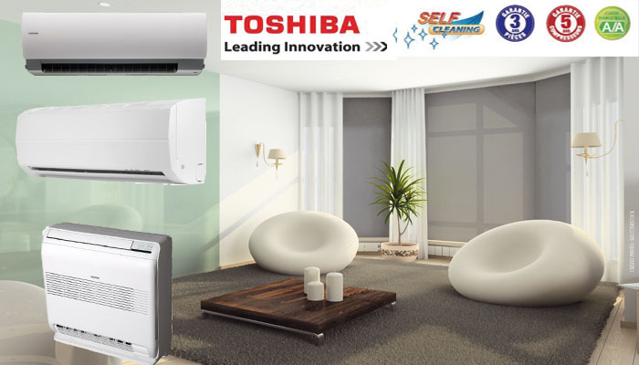 Toute la climatisation reversible Toshiba 