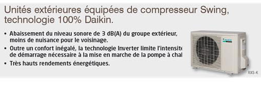 Groupe exterieur de condensation Daikin RXS